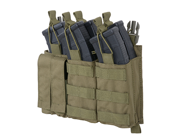 Buckle Up Triple AK Mag/Pistol Pouch Panel - Olive