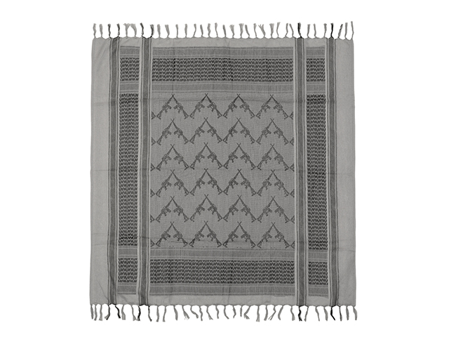 M16 Pattern Shemagh Scarf - Grey [EM]