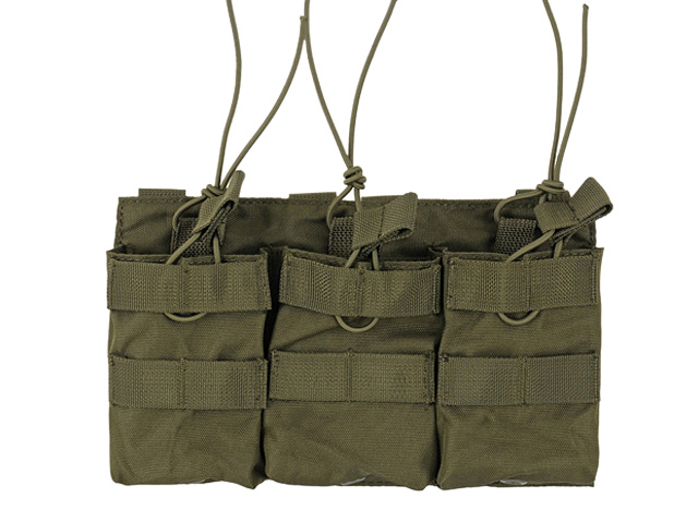 Triple Open Top 7.62 Mag Pouch - Olive [8FIELDS]