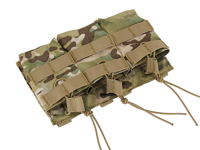 Triple Open Top 7.62 Mag Pouch - Multicamo [8FIELDS]