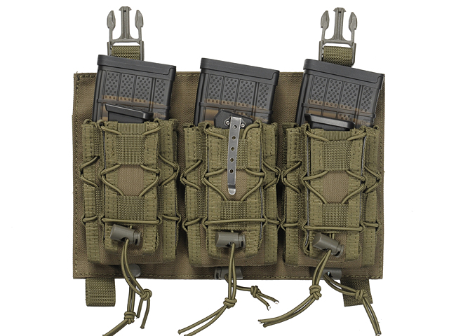 Buckle Up Speed Triple Rifle/Pistol Mag Pouch - Olive
