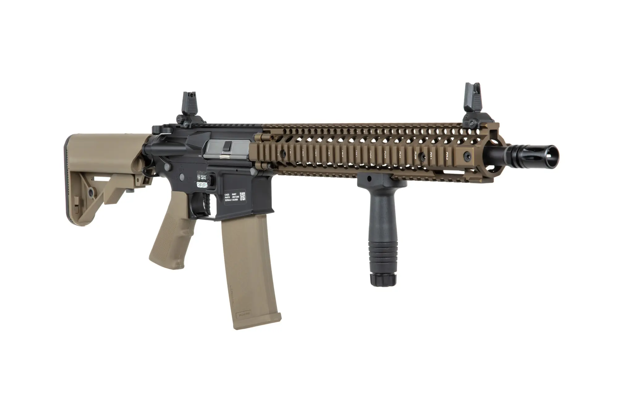 Daniel Defense® M4A1 Sopmod Block II SA-P26 PRIME S-AEG mit HAL E.T.U, Dark Matter 27K Brushless Motor und Speedgears (CB)
