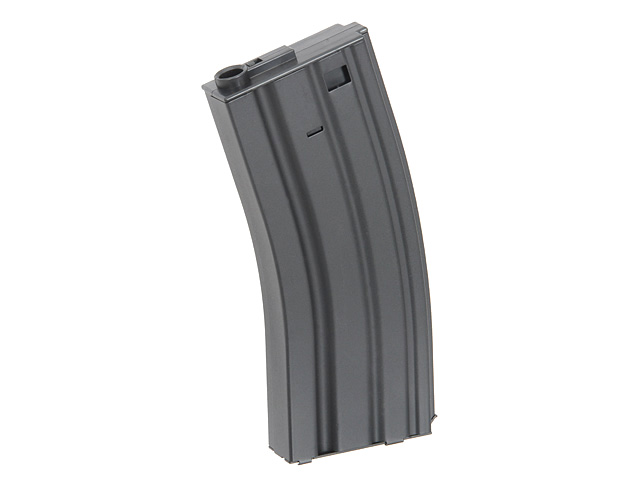 120rds Stahlblech M4/AR15 Midcap Magazin, Schwarz