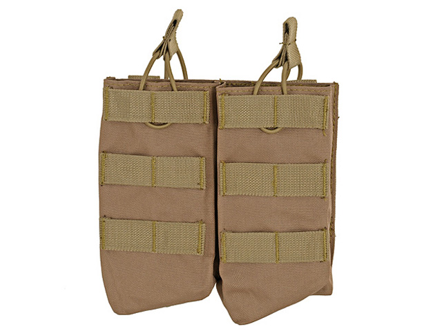 Open Top Double 7.62x39 AK Mag Pouch - Coyote [8FIELDS]
