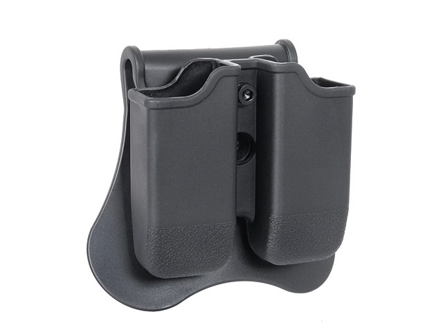 G17/G19/ACP Airsoft Double Mag Pouch Series - Black [Amomax]