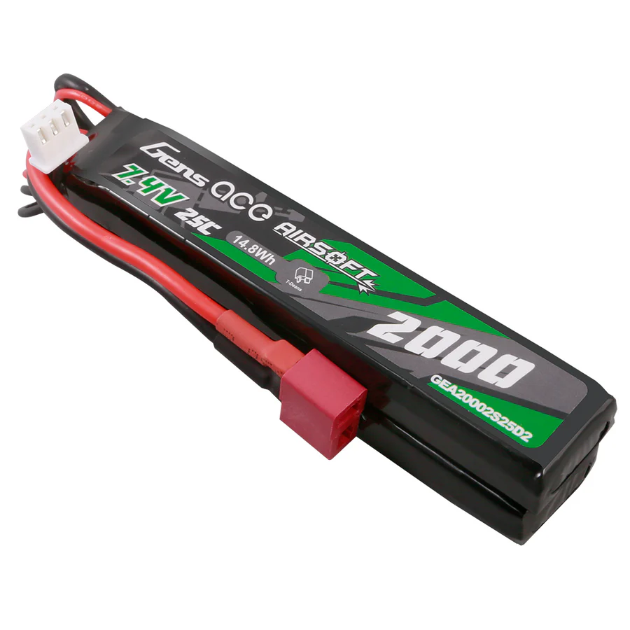 Gens Ace 25C 2000mAh 2S2P 7.4V Double-Sticktype mit T-Stecker