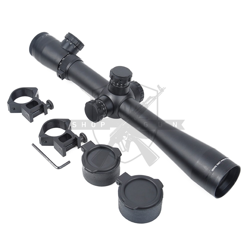 3.5-10×40E-SF Zielfernrohr mit rot/grün beleuchtetem Fadenkreuz (BK)