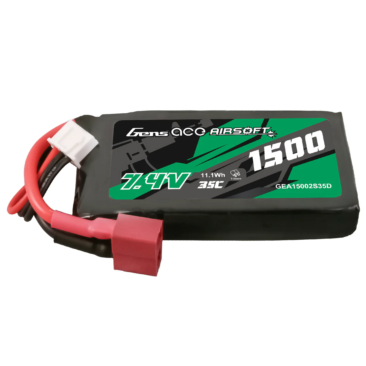 Gens Ace 35C 1500mAh 2S1P 7.4V Peq Type mit T-Stecker