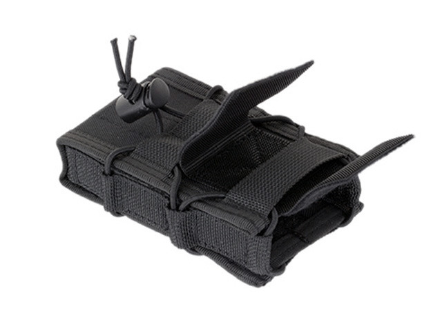 Belt-Mounted Versatile rifle magazine pouch - Black