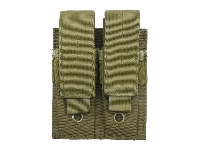 Double pouch for pistol magazines - olive[8FIELDS]