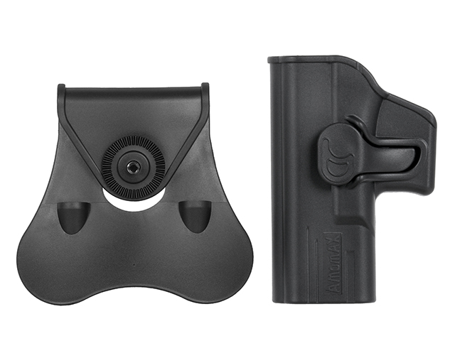 G19 Airsoft Left-Handed Holster Series - Black [Amomax]