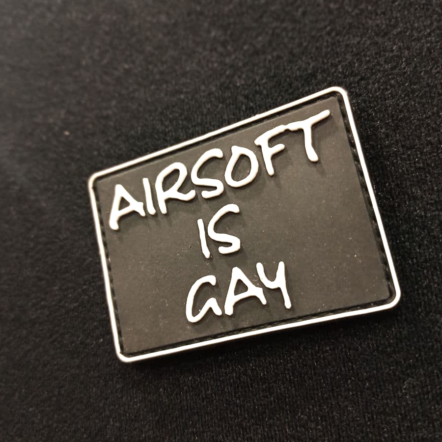 "Airsoft is Gay"-Patch