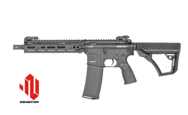 Daniel Defense MK18 RIII 10.3" S-AEG mit Eshooter ETU, Schwarz