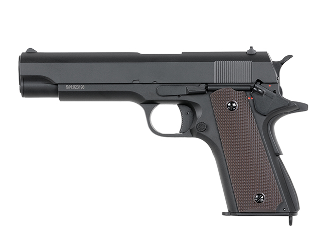 CYMA CM.123S AEP '1911' NACHBAU, schwarz, S-Line mit JEFFTRON Mosfet MICRO