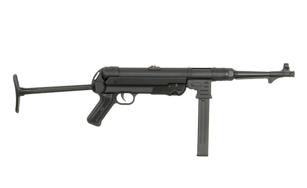 MP40 max. 0,5J AEG Vollmetall, Schwarz, optimierte Drosselung
