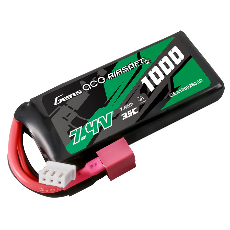 Gens Ace 35C 1000mAh 2S1P 7.4V Peq Type mit T-Stecker