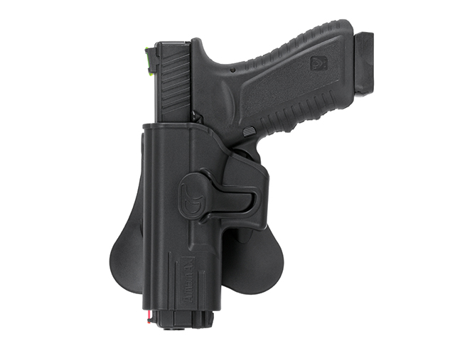 G19 Airsoft Left-Handed Holster Series - Black [Amomax]