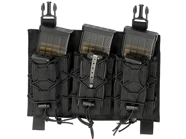 Buckle Up Speed Triple Rifle/Pistol Mag Pouch - Black