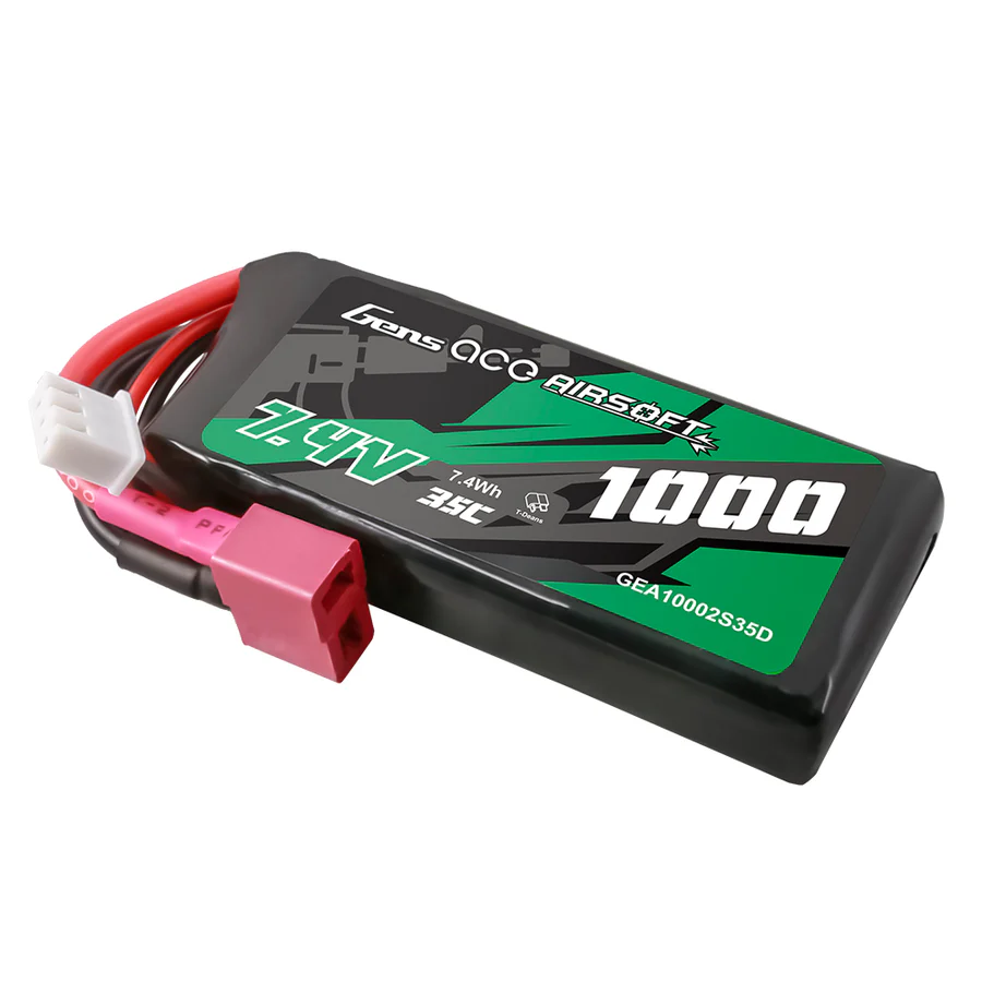 Gens Ace 35C 1000mAh 2S1P 7.4V Peq Type mit T-Stecker