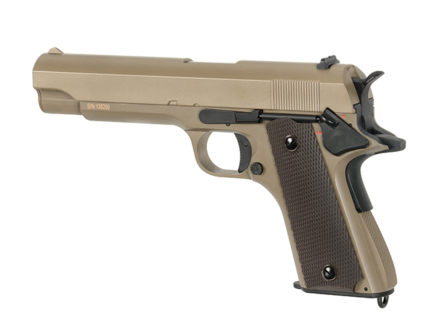 CYMA CM.123S AEP '1911' NACHBAU, TAN, S-Line mit JEFFTRON Mosfet MICRO