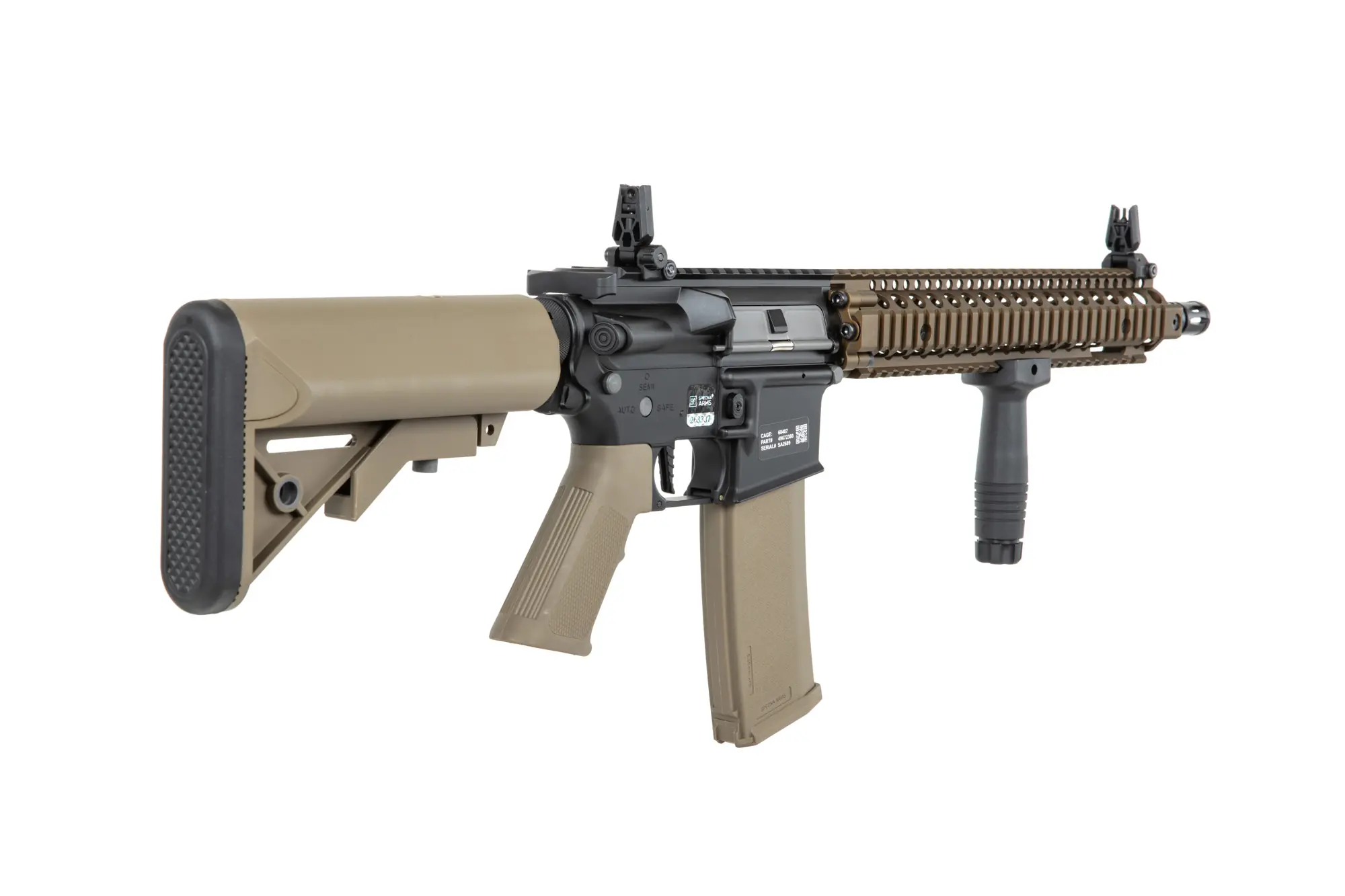 Daniel Defense® M4A1 Sopmod Block II SA-P26 PRIME S-AEG mit HAL E.T.U, Dark Matter 27K Brushless Motor und Speedgears (CB)