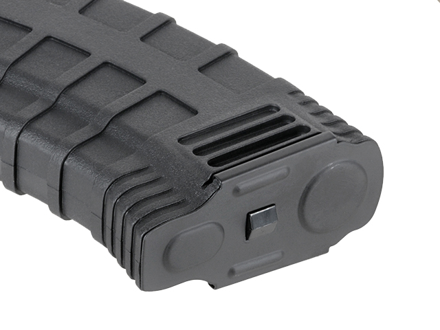 130rds AK47 Reinforced Polymer Midcap Magazin, Schwarz
