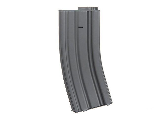 120rds Stahlblech M4/AR15 Midcap Magazin, Schwarz