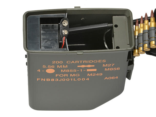 6000rd Boxagazine für M249 AEG- Olive