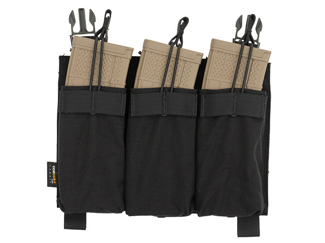 Buckle Up Triple 5.56 Pouch Panel - Black