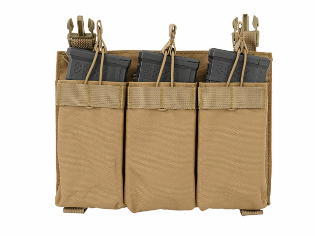 Buckle Up Triple 5.56 Pouch Panel - Coyote [8FIELDS]