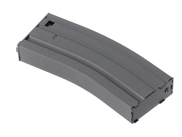 120rds Stahlblech M4/AR15 Midcap Magazin, Schwarz