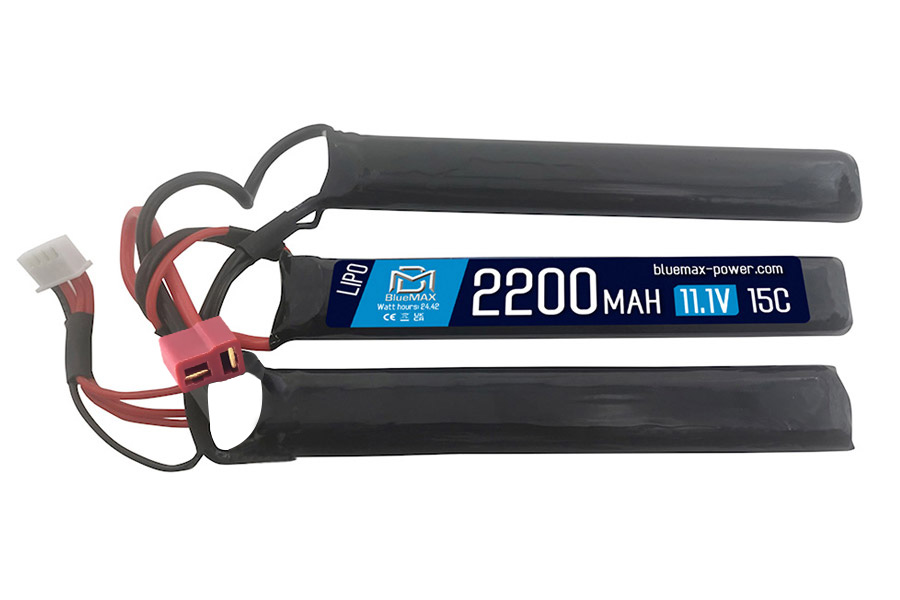 BlueMAX LiPo 11,1V 2200mAh 15/30C Tripple-Sticktype (extra Kapazität)