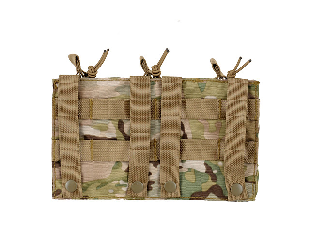 Triple Open Top 7.62 Mag Pouch - Multicamo [8FIELDS]
