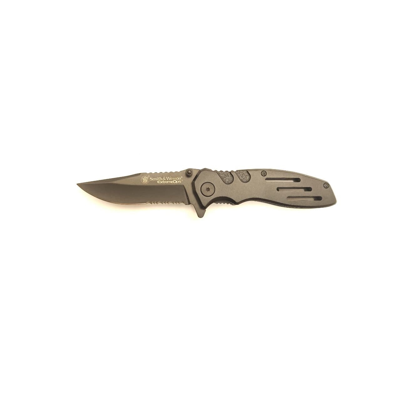 Extreme Ops Serrated Folder (Smith & Wesson - SWA24S)
