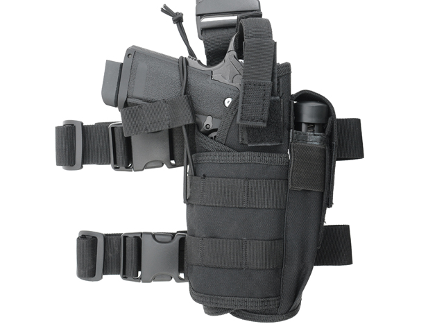 2-Ways Carrying Type Tactical Drop Leg Holster - Black [8FIELDS]