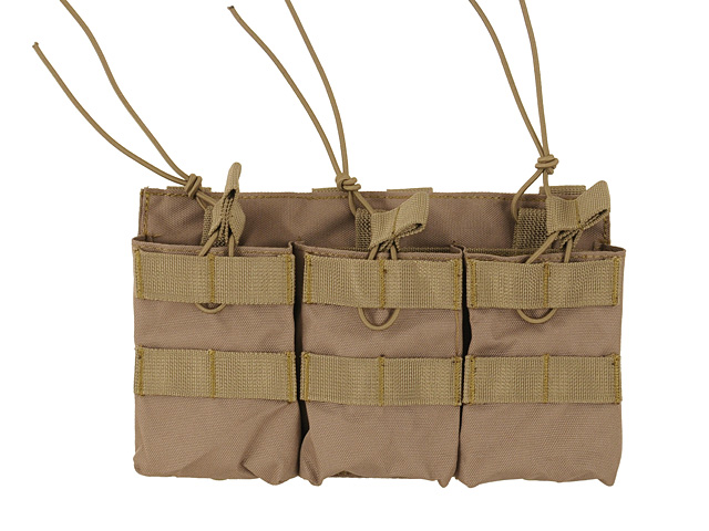Triple Open Top 7.62 Mag Pouch - Coyote [8FIELDS]