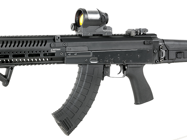 130rds AK47 Reinforced Polymer Midcap Magazin, Schwarz