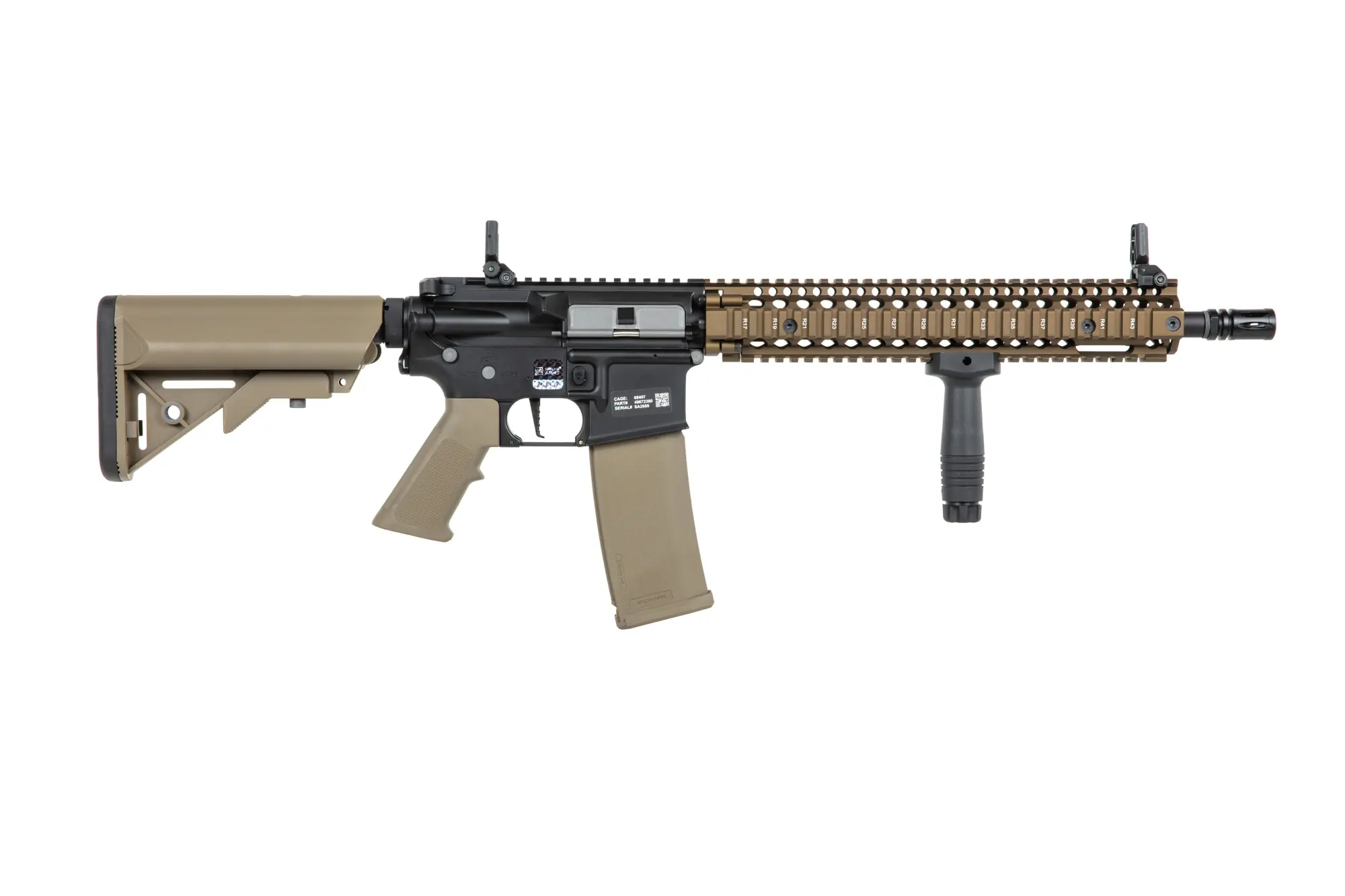 Daniel Defense® M4A1 Sopmod Block II SA-P26 PRIME S-AEG mit HAL E.T.U, Dark Matter 27K Brushless Motor und Speedgears (CB)
