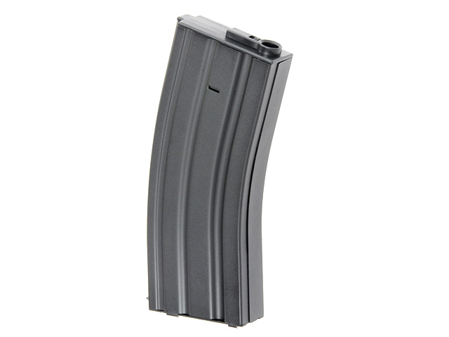 120rds Stahlblech M4/AR15 Midcap Magazin, Schwarz