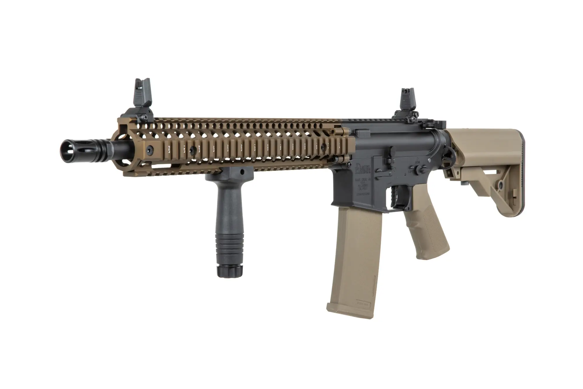 Daniel Defense® M4A1 Sopmod Block II SA-P26 PRIME S-AEG mit HAL E.T.U, Dark Matter 27K Brushless Motor und Speedgears (CB)