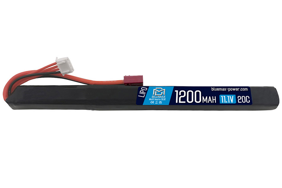 BlueMAX LiPo 11,1V 1200mAh 20/40C AK-Sticktype (extra dünn)