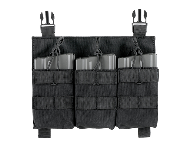 Buckle Up Triple SR25/AR-10/M14/SCAR-H Pouch Panel - Black