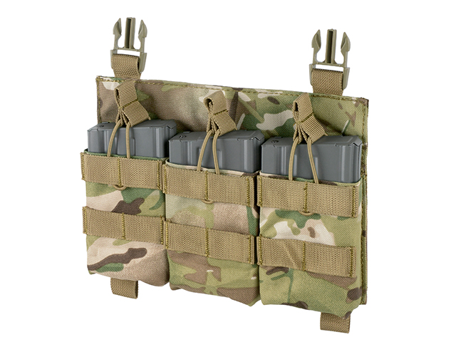 Buckle Up Triple SR25/AR-10/M14/SCAR-H Pouch Panel - MC