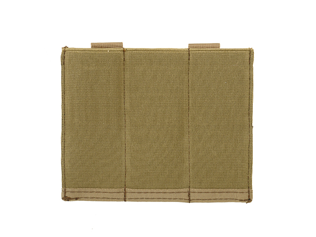 Elastic Triple Pistol Magazine Pouch - Coyote