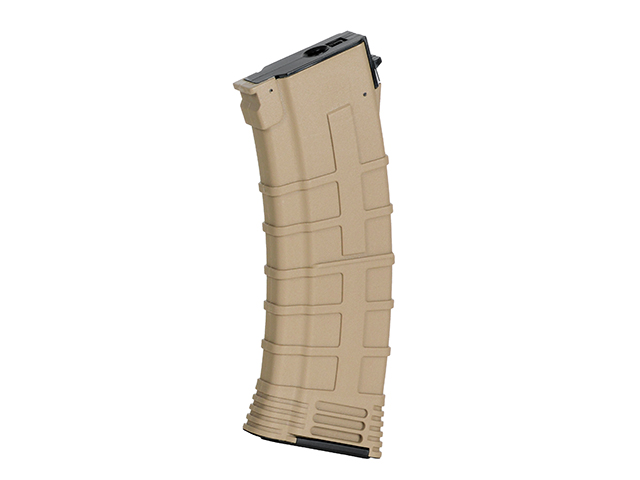 130rds AK74 Reinforced Polymer Midcap Magazin, Dark Earth