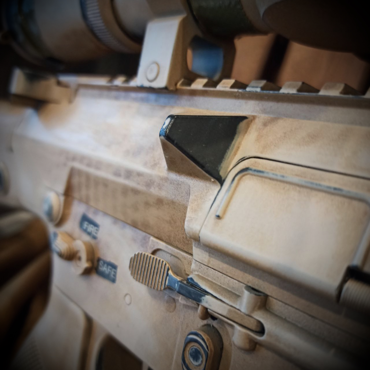 Kopie von CUSTOMGUN: E&C SR25 'American Sniper' S-AEG mit Perun Hybrid, Zweibein, Aim-O Zielfernrohr, Paintjob #1