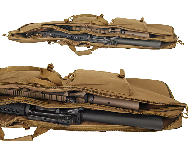 47 inches double rifle gun case - black [8FIELDS] - Restposten