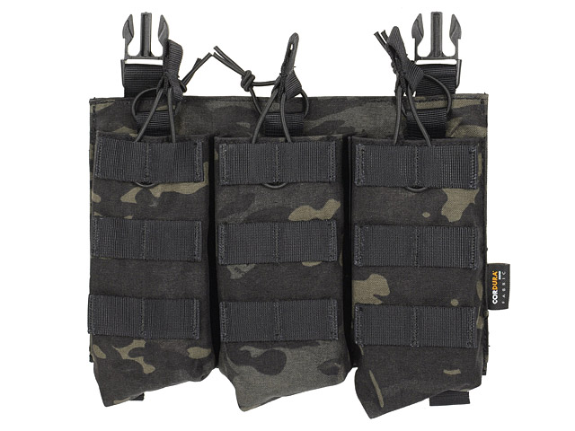 Buckle Up Triple AK47/AKM Mag Pouch - Multicam Black [8FIELDS PREMIUM]