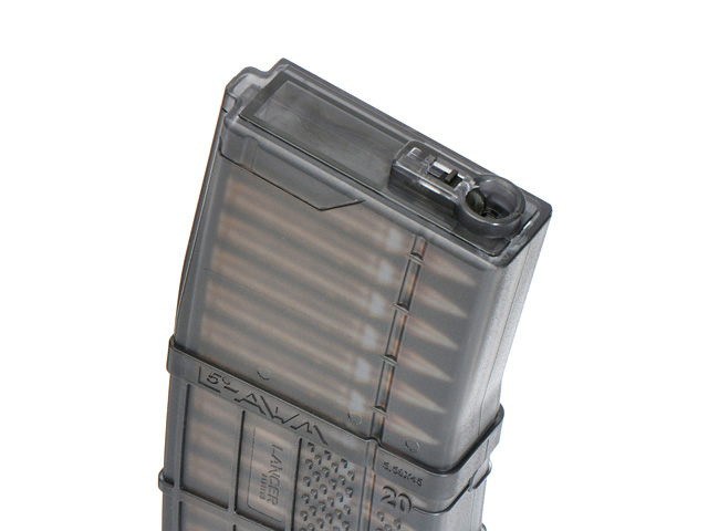 190rds Lancer L5 AWM '5.56' Magazin für M4/AR15, TAN