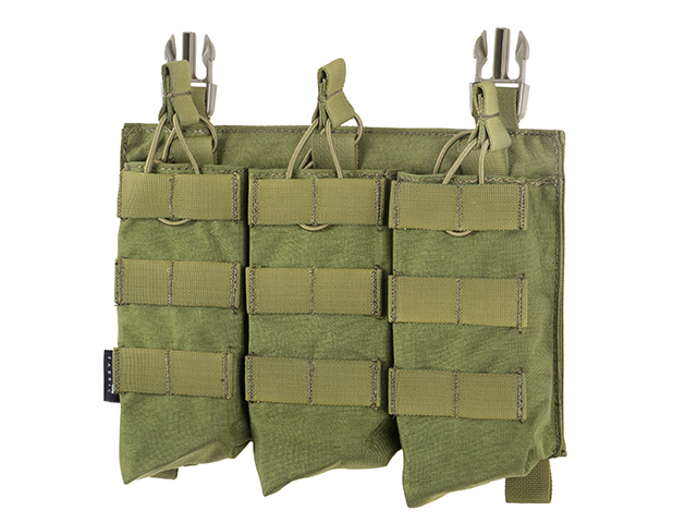 Buckle Up Triple AK47/AKM Pouch Panel - Olive